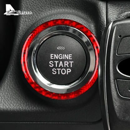 Real Carbon Fiber Start Button Frame for Subaru 2024 RHD – Car Accessories | MotorWorld Marketplace