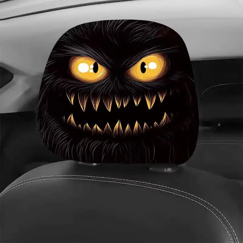 2Pcs Halloween Pumpkin Headrest Covers Universal Double-Sided A3 – Car Accessories | MotorWorld Marketplace