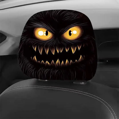 2Pcs Halloween Pumpkin Headrest Covers Universal Double-Sided A3 – Car Accessories | MotorWorld Marketplace