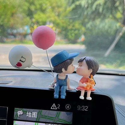 Figurines de couple de dessins animés mignons