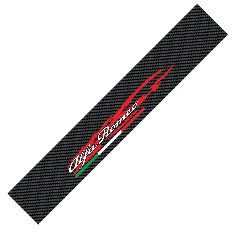 Carbon Fibre Alfa Romeo Windshield Decal - Fits Giulia, Stelvio D-White – Car Accessories | MotorWorld Marketplace