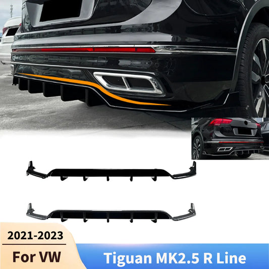 VW Tiguan MK2.5 R Line 2021-2023 Rear Diffuser Lip Kit – Car Accessories | MotorWorld Marketplace