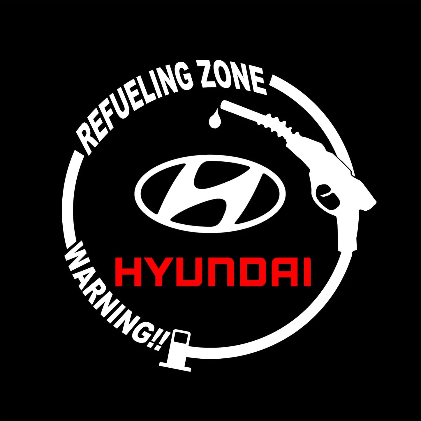 Hyundai Tucson Fuel Tank Emblem Decal – Waterproof Vinyl