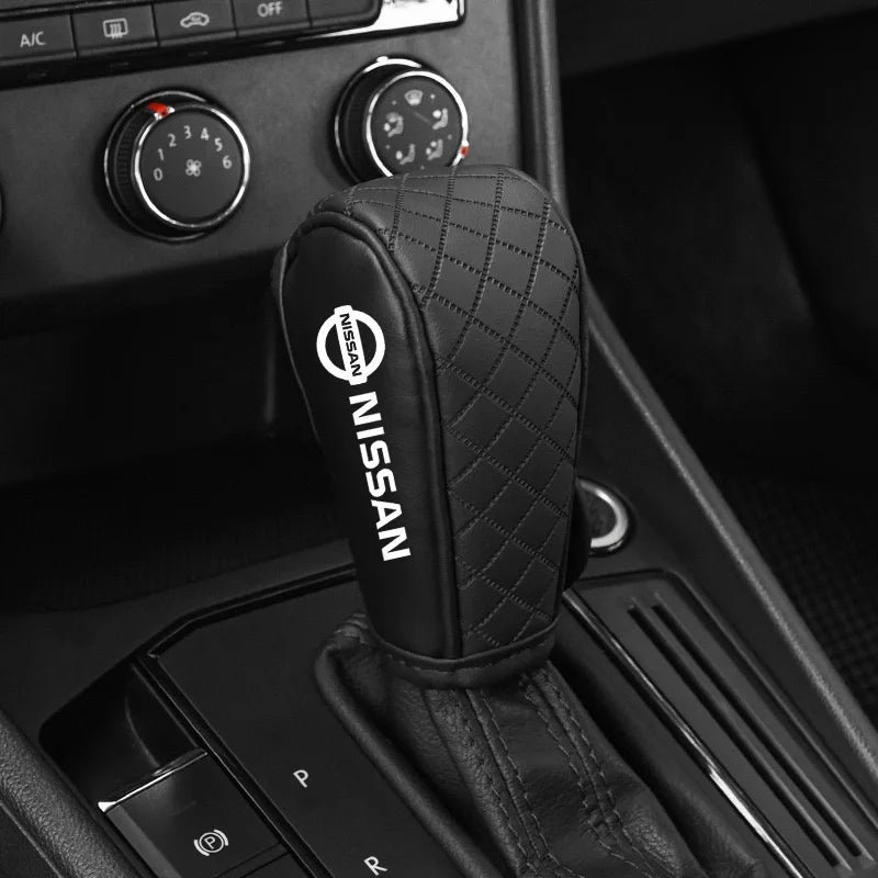 Premium Leather Gear Shift Cover for Nissan