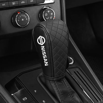 Premium Leather Gear Shift Cover for Nissan
