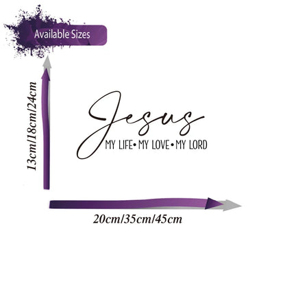 Jesus Bible Verse Car Decal – Faith Quote Vinyl Sticker