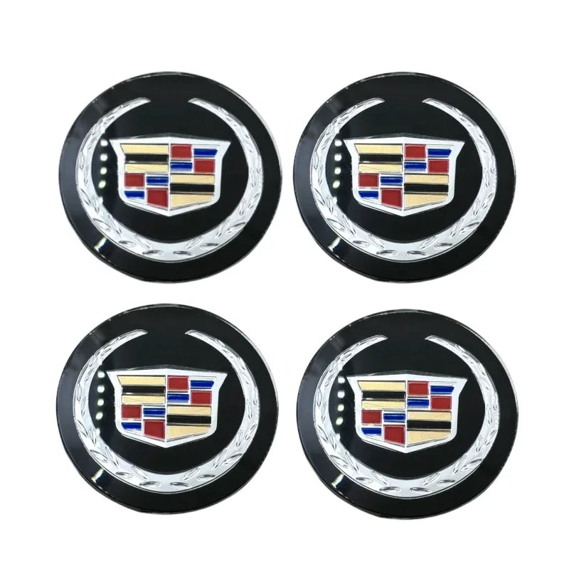 (NOT SOLD TO USA) 4Pcs 60/65MM Cadillac Wheel Center Hub Emblems Stickers D – Car Accessories | MotorWorld Marketplace