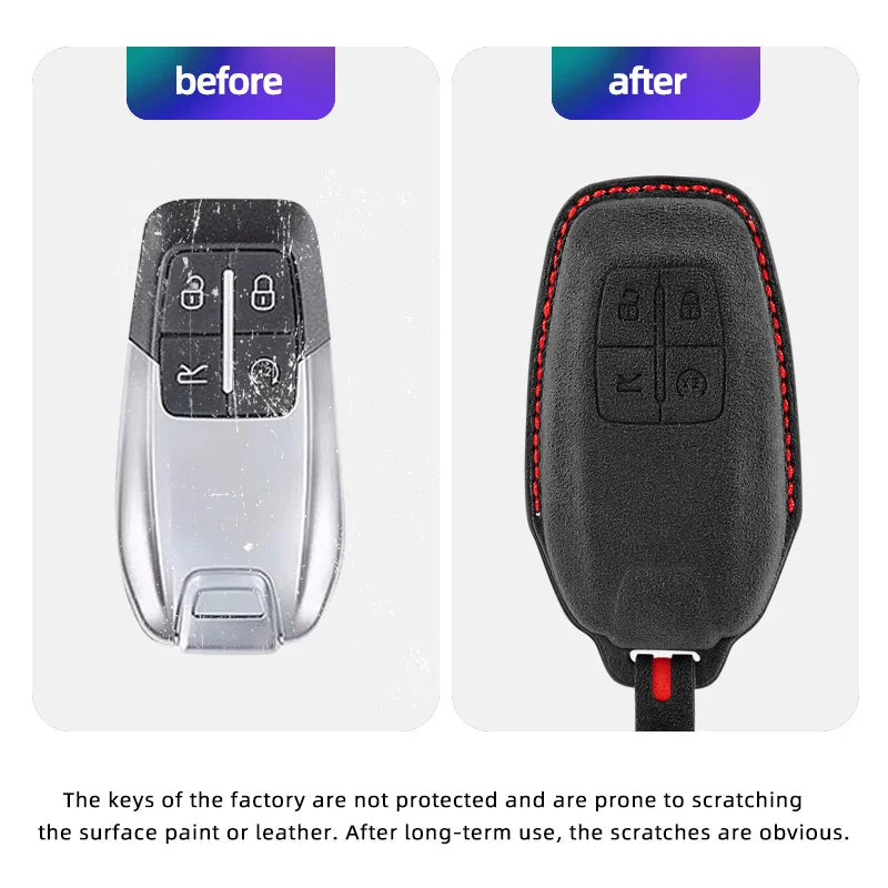 Alcantara Key Fob Cover for Ferrari 488/812/F8/SF90/Roma – Car Accessories | MotorWorld Marketplace