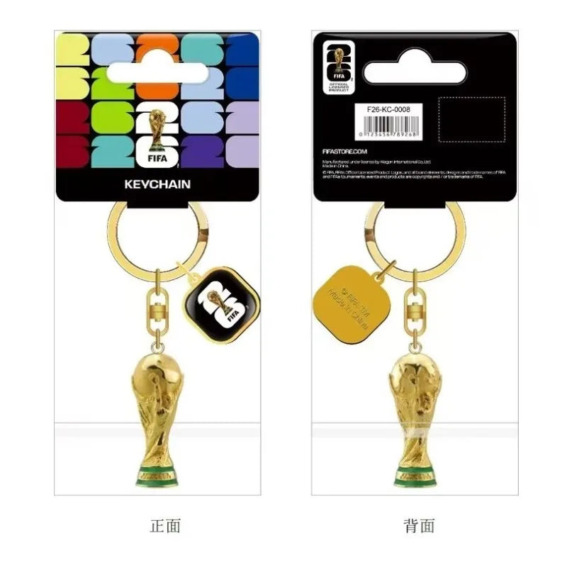 FIFA Official 2026 World Cup Trophy Keychain Authentic World Cup Merchandise Football Fan Gift Pendant – Car Accessories | MotorWorld Marketplace