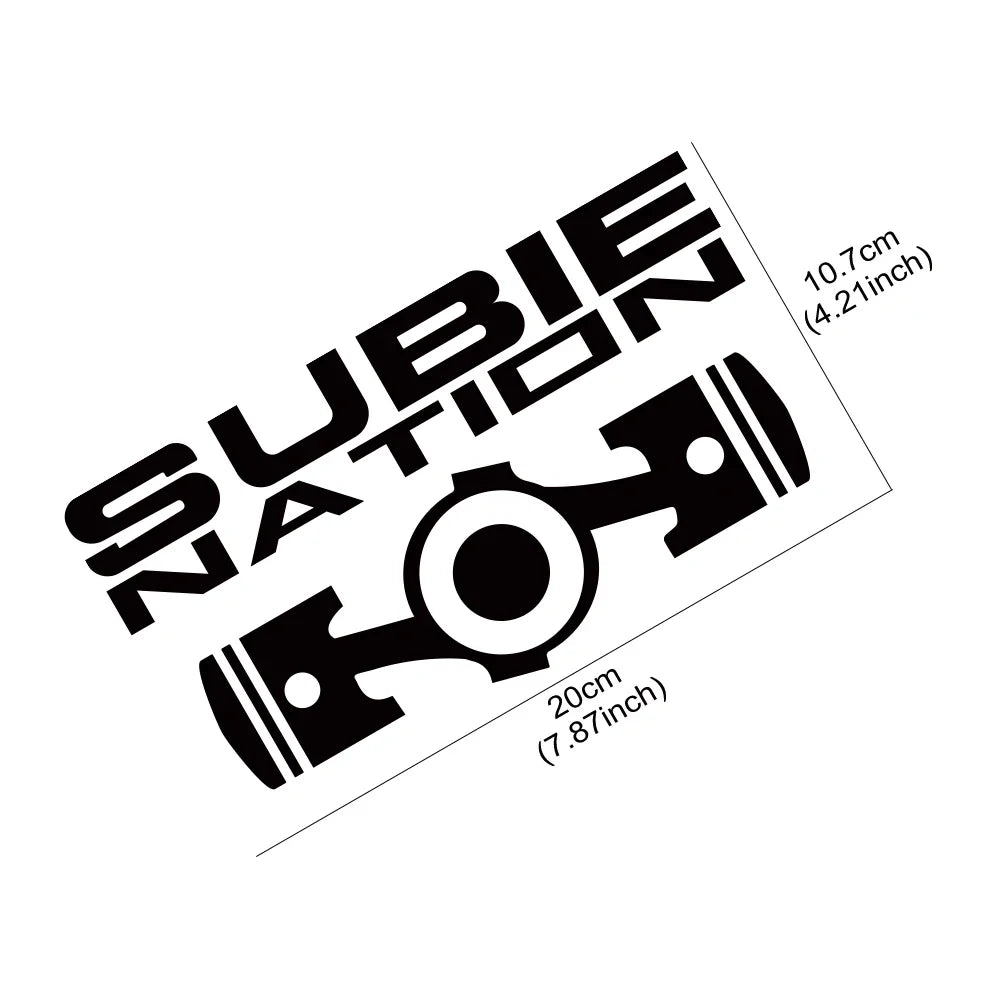 SUBIE Nation JDM Sticker 20x10.7cm for Subaru WRX BRZ STI – Car Accessories | MotorWorld Marketplace