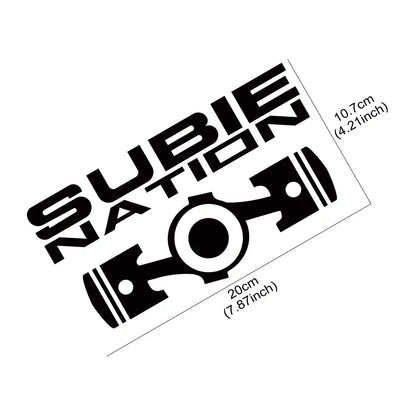 SUBIE Nation JDM Sticker 20x10.7cm for Subaru WRX BRZ STI – Car Accessories | MotorWorld Marketplace