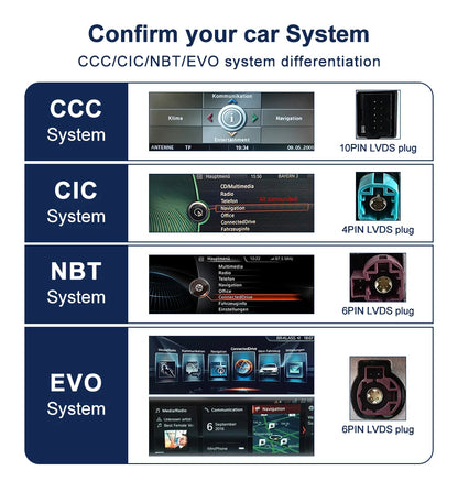 Système Android 12.3 pouces 2024 avec CarPlay sans fil pour BMW X5/X6 - Navigation GPS