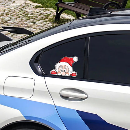 Christmas Santa Claus Waterproof Reflective Car Sticker Decal