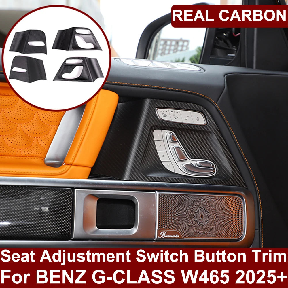 (NOT SOLD TO USA) Real Carbon Fiber Seat Switch Trim for G-Class W465 2025+ – Car Accessories | MotorWorld Marketplace