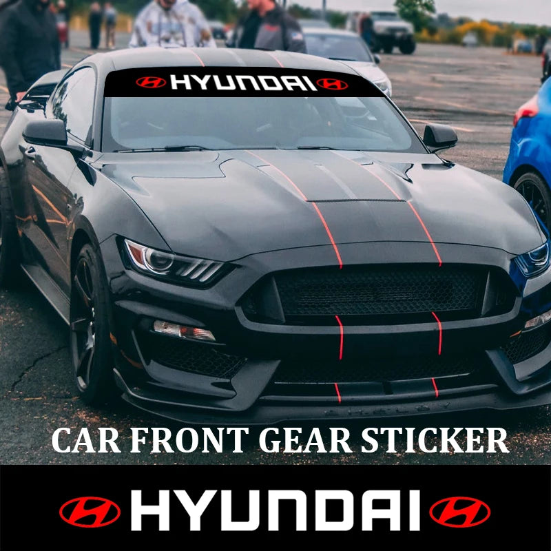 Hyundai Windshield Sunshade Sticker