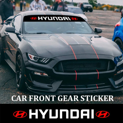 Hyundai Windshield Sunshade Sticker
