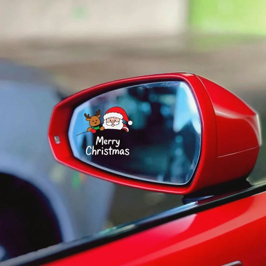 Christmas Santa & Reindeer Stickers for Cars, Bikes & Mirrors