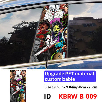 Horror Ghost B Pillar Car Stickers | Waterproof, UV-Proof 009 – Car Accessories | MotorWorld Marketplace
