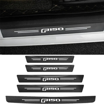 Protection de seuil de porte en fibre de carbone pour Ford F150 2023