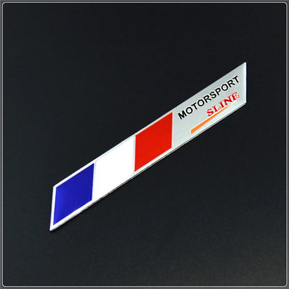 3D Aluminum France Flag Emblem Badge for Peugeot/Renault/Cítroen