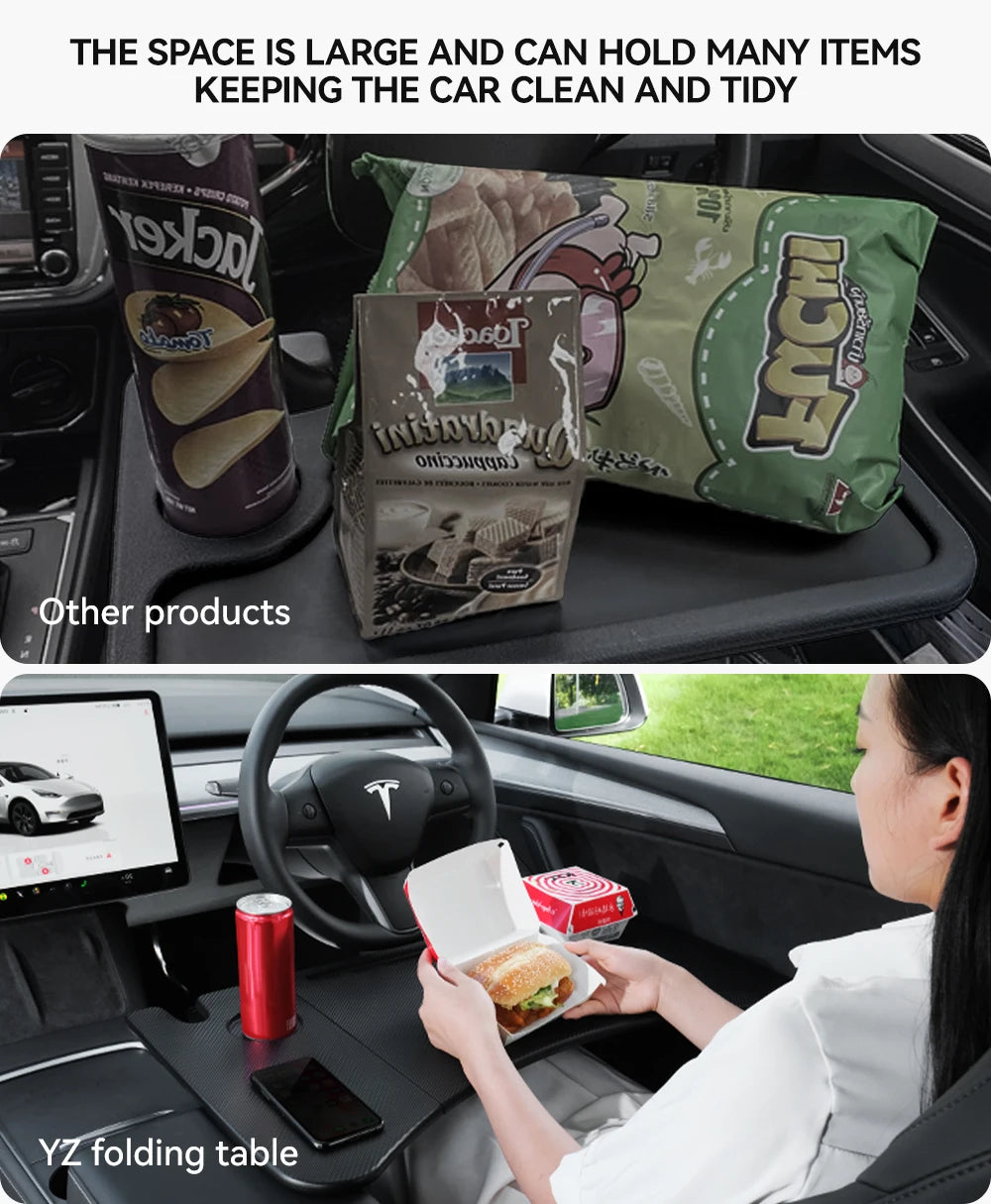 Tesla Model X/S/3/Y 2018-2025 Steering Wheel Desk Tray