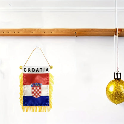 Croatia Car Mirror Flag 8x12cm – Professional Auto Decor