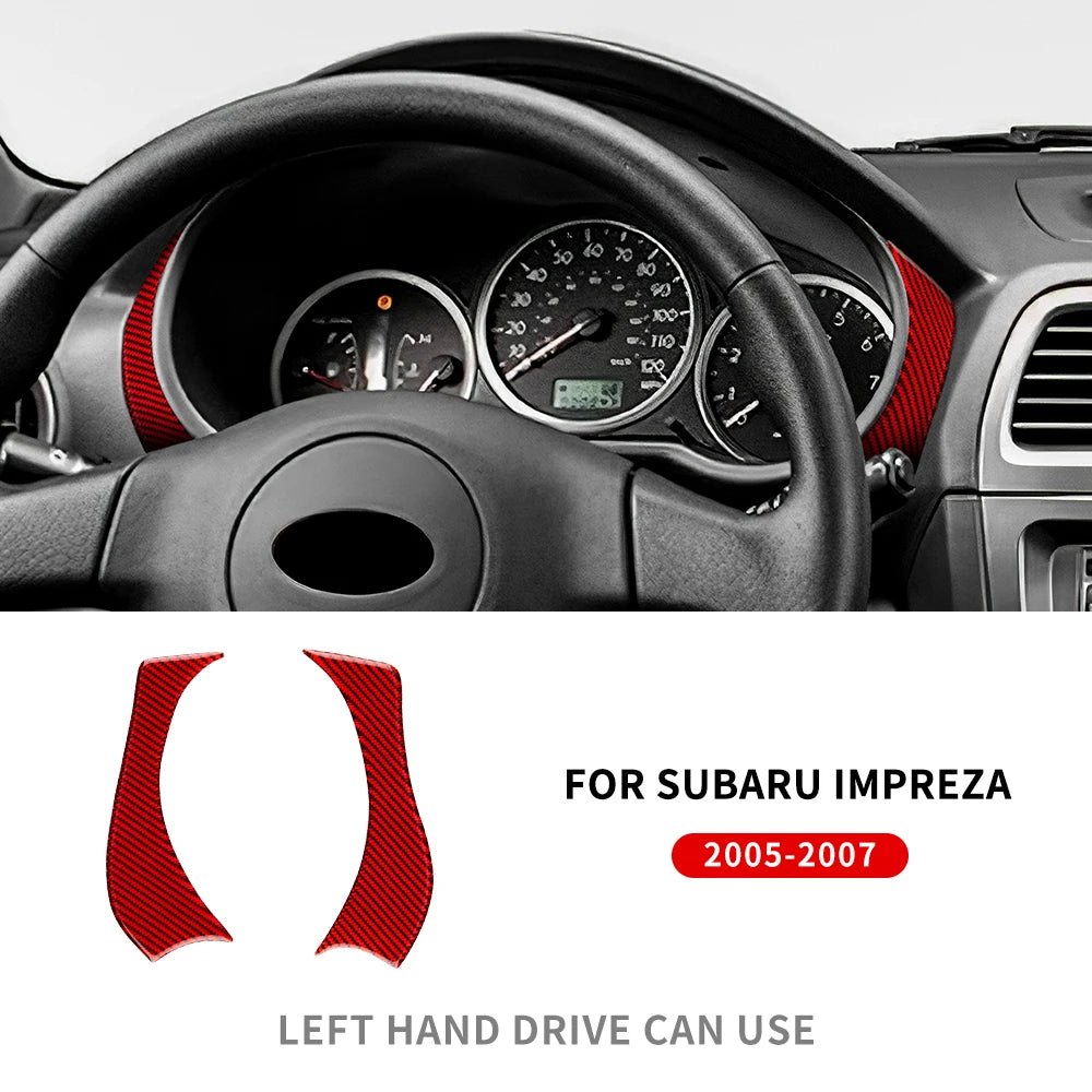 Real Carbon Fiber Sticker Kit for Subaru Impreza 05-07 Interior LHD Dashboard Red – Car Accessories | MotorWorld Marketplace