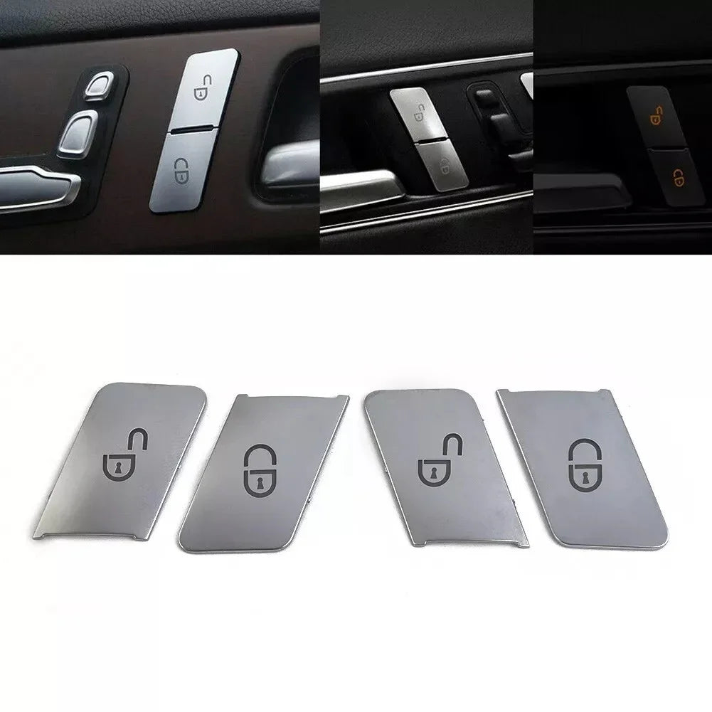 Mercedes W204/W212 Door Lock Switch Cover Set 4-Door