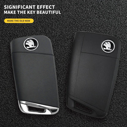 Metal Key Emblem Sticker for Skoda Models