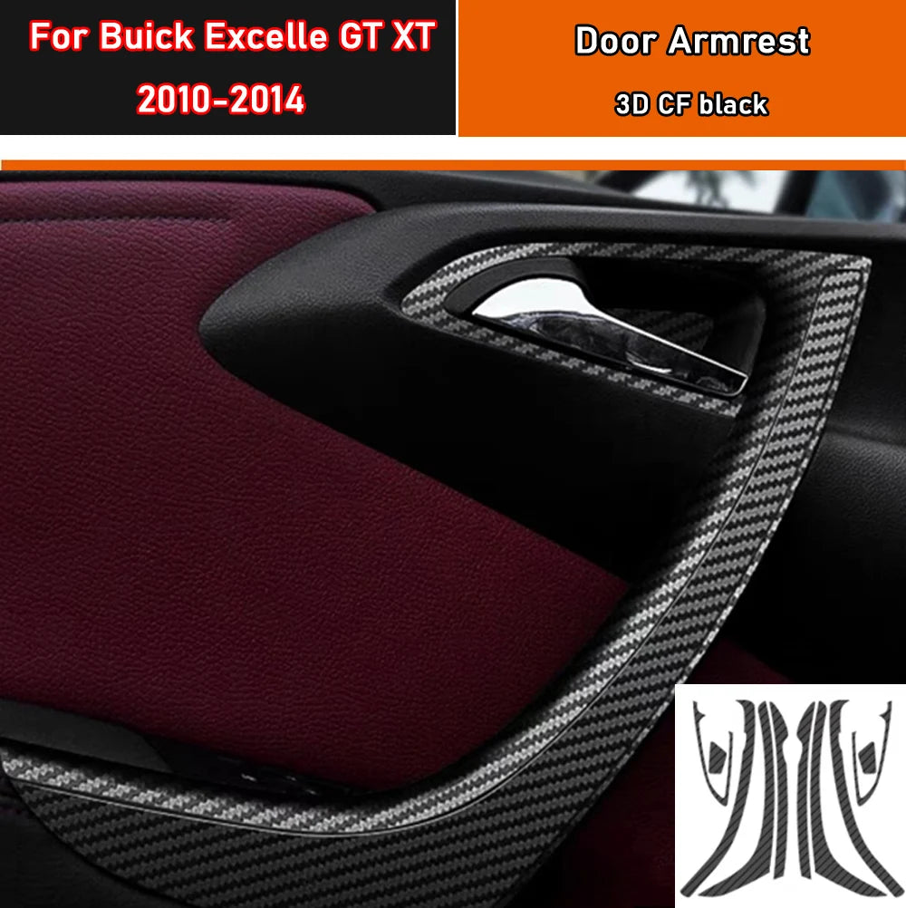 Carbon Fiber Door Armrest Film for Buick Excelle GT XT 10-14 3D CF black – Car Accessories | MotorWorld Marketplace