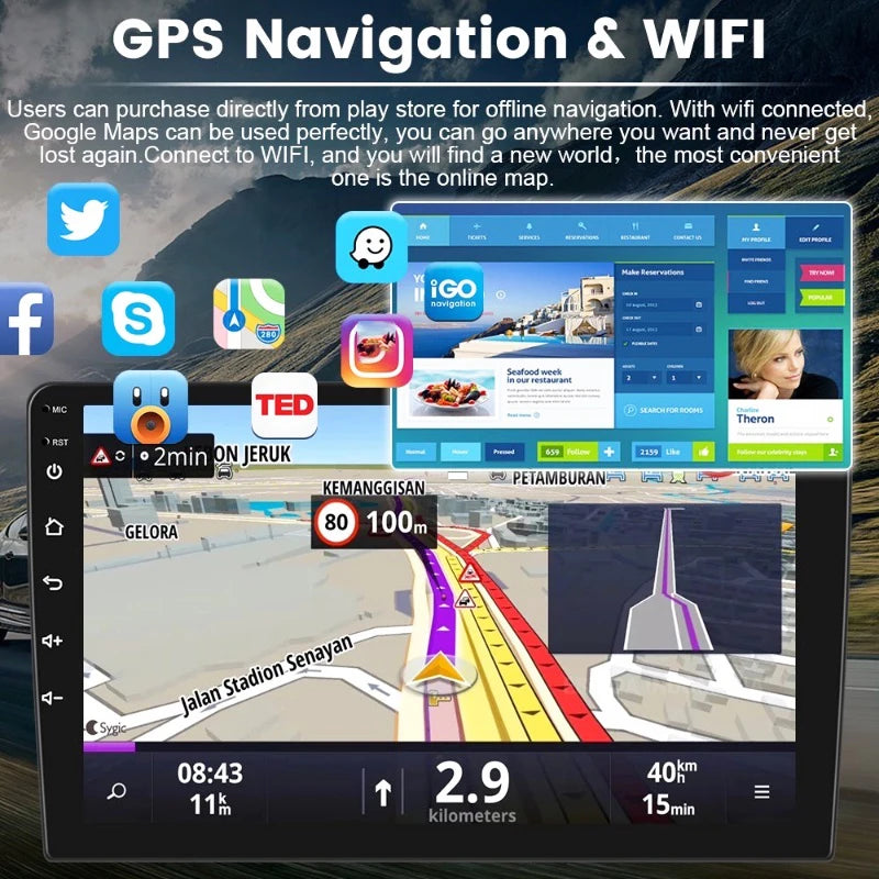 Universal 2 Din Android 13 Car Radio 7/9/10" 64G GPS BT – Car Accessories | MotorWorld Marketplace
