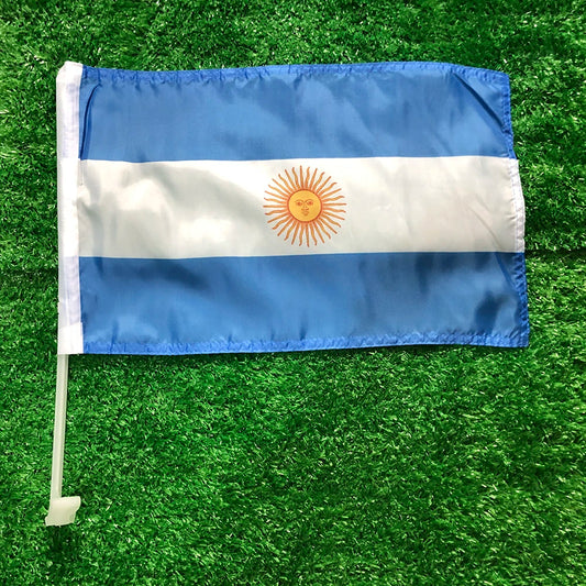 Argentina Car Flag 30x45cm with Durable Plastic Flagpole 30x45cm – Car Accessories | MotorWorld Marketplace
