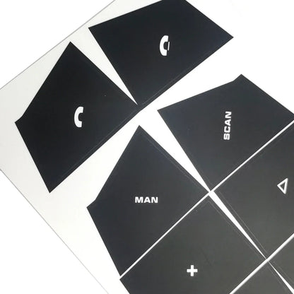 Porsche Cayenne 03-06 Steering Button Repair Decal Set Black