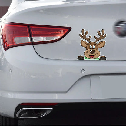 Christmas Santa Claus Waterproof Reflective Car Sticker Decal
