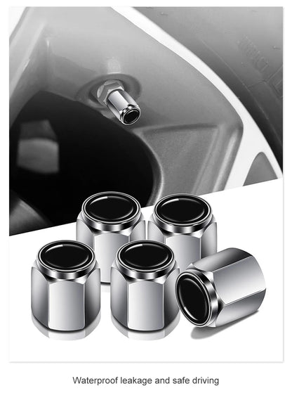 GMC Metal Valve Stem Caps Set of 4