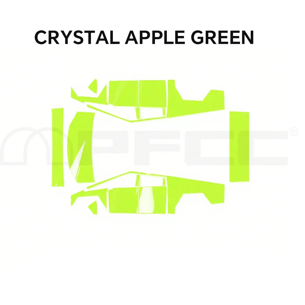 Tesla Cybertruck 2024 Pre-Cut Color Changing Vinyl Film Crystal Apple Green – Car Accessories | MotorWorld Marketplace
