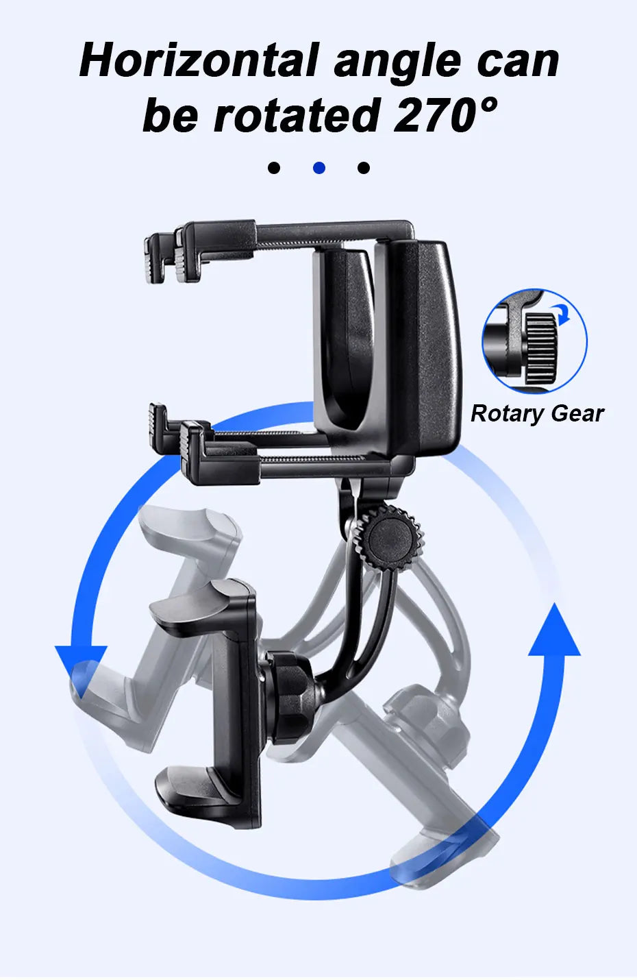 Support de téléphone pour rétroviseur SEAMETAL — Montage stable à 360°