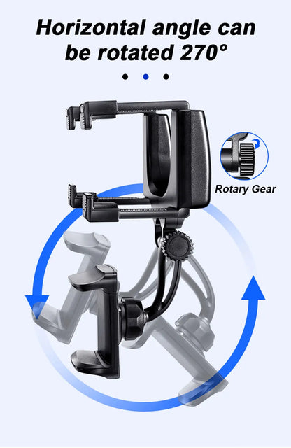 Support de téléphone pour rétroviseur SEAMETAL — Montage stable à 360°