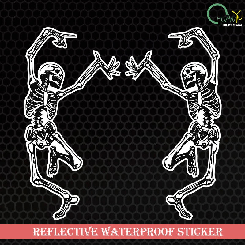 Funny Dancing Skull Reflective Waterproof Car Sticker - Pro Quality – Car Accessories | MotorWorld Marketplace