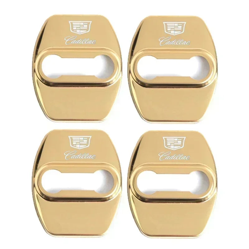 (NOT SOLD TO USA) 4pcs Door Lock Cover Stickers for Cadillac CTS ATS Escalade A-Gold – Car Accessories | MotorWorld Marketplace