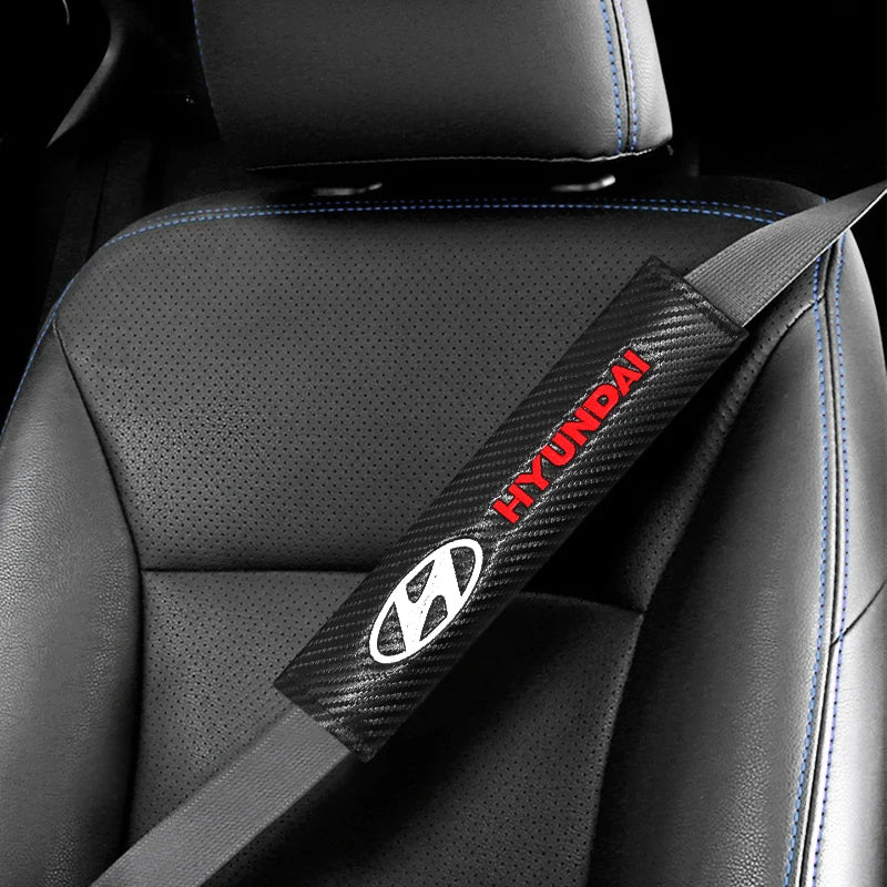 Hyundai Carbon Fiber Seat Belt Pads