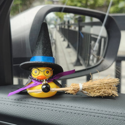 Halloween Rubber Duck Dashboard Ornament – Witch Hat & Cape Blue Ribbon – Car Accessories | MotorWorld Marketplace