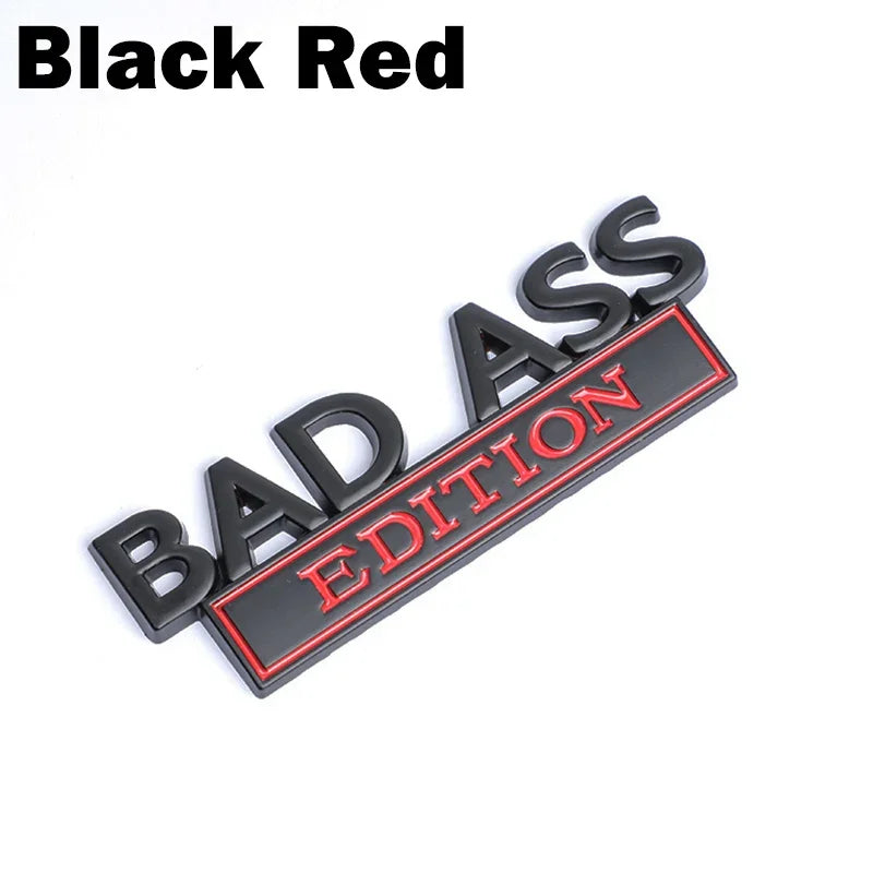 BAD ASS Edition 3D Fender Badge Emblem for Car/Truck/Moto black red – Car Accessories | MotorWorld Marketplace