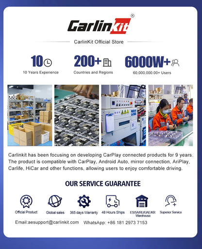 CarlinKit 5.0 Mini Adapter Wireless CarPlay & Android Auto