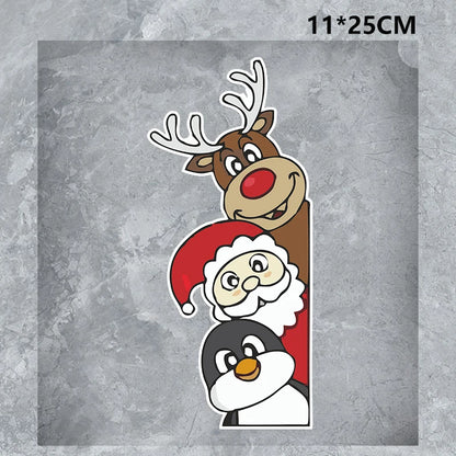 Christmas Santa Claus Waterproof Reflective Car Sticker Decal