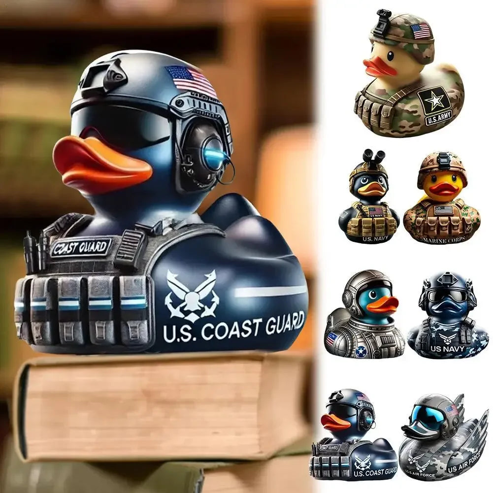 Veteran Tribute Duck Resin Statue – Gothic Car Desk Collectible – Car Accessories | MotorWorld Marketplace