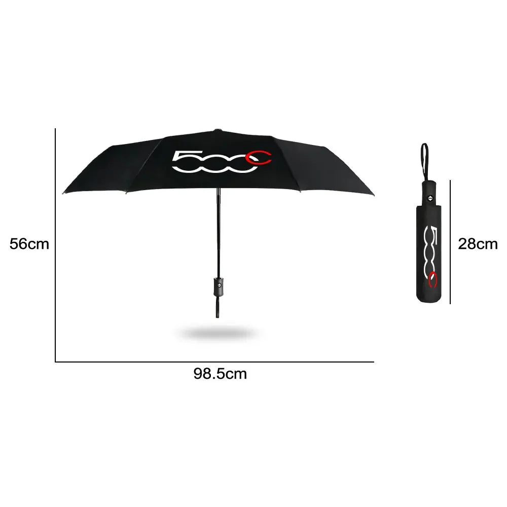 Fiat 500/500X/L Auto Windproof Umbrella w/ Logo