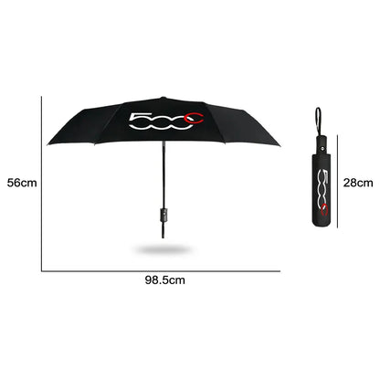 Fiat 500/500X/L Auto Windproof Umbrella w/ Logo