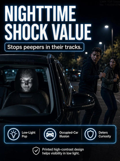 Ghost Face Universal Headrest Covers – Halloween Car Upgrade – Car Accessories | MotorWorld Marketplace