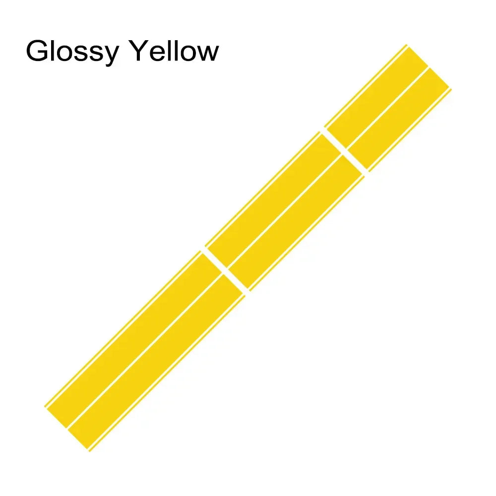 Mustang EcoBoost Shelby GT Hood & Roof Stripe Decal Set Glossy Yellow – Car Accessories | MotorWorld Marketplace
